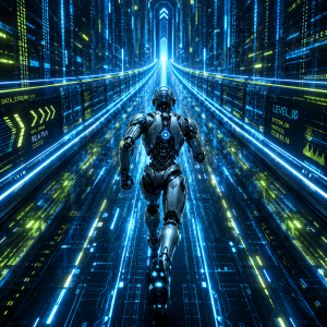 AI robots running down the digital highway needing large guardrails.